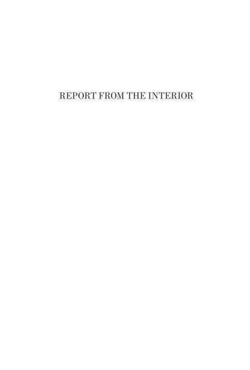 Report from the Interior, Ophalen of Verzenden, Nieuw
