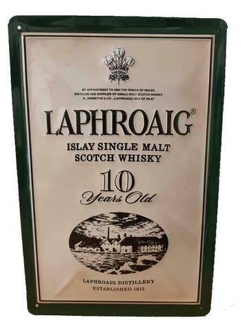 Laphroaig distillery reclamebord, Verzamelen, Verzenden, Nieuw