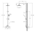 Ore Douche Opbouwset Munchen Rvs, Ophalen of Verzenden, Nieuw
