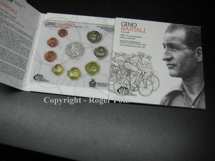 San Marino 8,88 Euro munten set 2014 im Originalfolder wi..., Postzegels en Munten, Munten | Europa | Euromunten, Verzenden