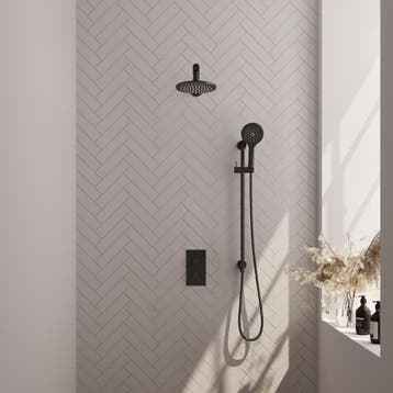 Brauer Black Carving Thermostatische Regendoucheset Inbouw -, Ophalen of Verzenden, Nieuw