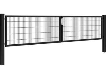 Dubbele tuinpoort | Premium | 500 cm breed, 1 tot 2 meter, Nieuw, IJzer, Minder dan 3 meter