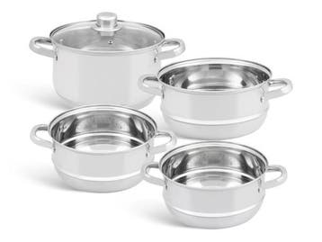 Veiling - Stoompannen set 5-delig, Nieuw
