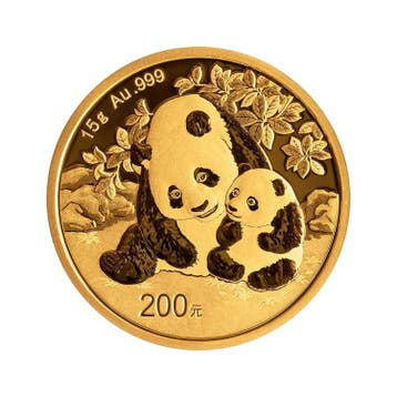 15 gram gouden munt Panda 2024, Verzenden