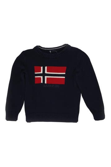 Napapijri Trui Jongens in maat 116 Blauw, Verzenden, Zo goed als nieuw, Napapijri, Jongen of Meisje