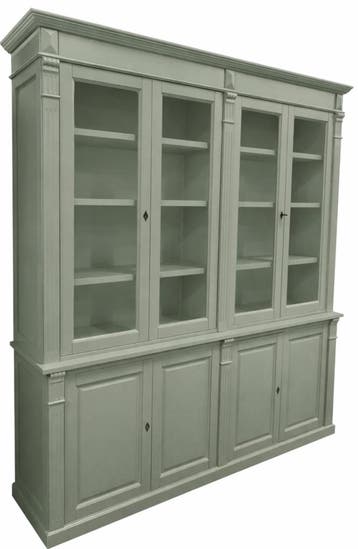 Buffetkast Engels groen - Engels groen Toulouse 220 x 240cm, Huis en Inrichting, Kasten | Buffetkasten, Ophalen of Verzenden, Nieuw