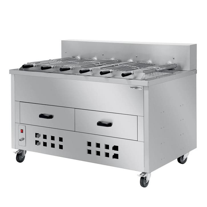GGM Gastro | Houtskoolgrill - 1400mm - met 6 spiesen |, Tuin en Terras, Barbecue-accessoires, Verzenden