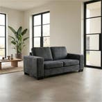 Leren bank Enjoy - 2 zits - Kenia Denim (blauw) - Poten, Huis en Inrichting, Banken | Bankstellen, 150 tot 200 cm, Nieuw, Ophalen of Verzenden