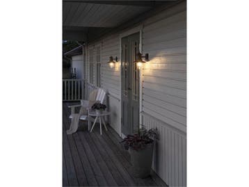 Konstsmide Napoli - Wandlamp - Aluminium - Bruin - IP44, Tuin en Terras, Verzenden, Zo goed als nieuw