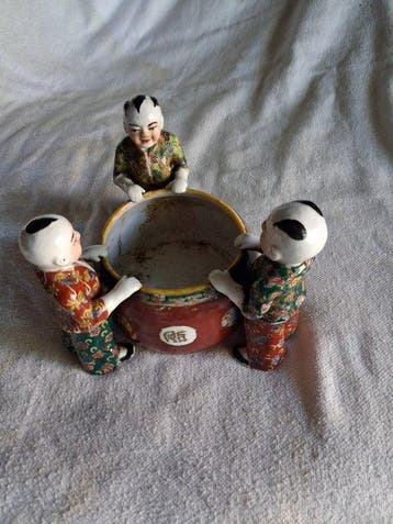 Bak - Porselein - 1950-1960 - Famille rose pot