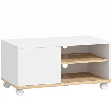 TV-meubel Op Wielen Met Remmen, TV-meubel Met Kast En Verste, Verzenden, Nieuw