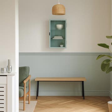 Wandkast Zundert 60x35x15 cm mintgroen [en.casa], Verzenden, Nieuw