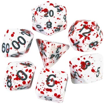 RPG Dice Set - Blood Splatter | Foam Brain Games -, Verzenden, Nieuw