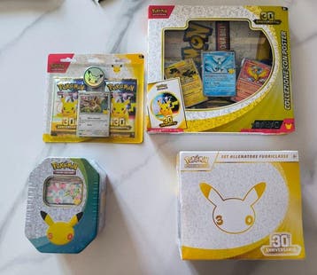 Pokémon - 4 Box - 30th Year Anniversary - Mega Evolution, Nieuw
