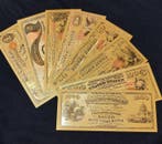 Themacollectie - 24-karaats verguld bankbiljetten