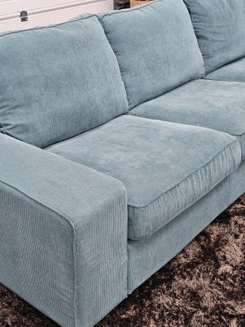 Zithoek Ikea Kivik | Modulair Design | Grijs/Turkoois, Ophalen of Verzenden, Nieuw