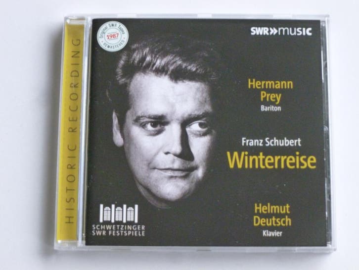 Schubert - Winterreise / Hermann Prey, Helmut Deutsch, Cd's en Dvd's, Cd's | Klassiek, Zo goed als nieuw, Ophalen of Verzenden