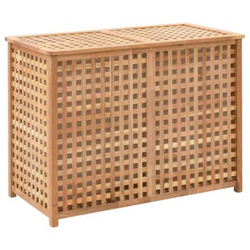 vidaXL Wasmand 87,5x46x67 massief walnotenhout, Verzenden, Nieuw