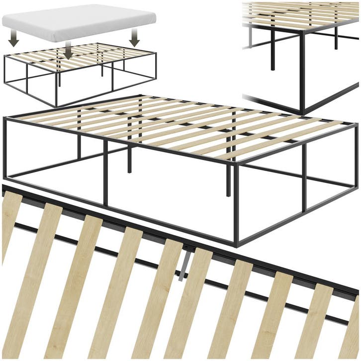 Metalen bedframe Kyoto met lattenbodem, 250 kg, Huis en Inrichting, Slaapkamer | Bedden, Verzenden