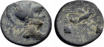 133-48 v Chr Apameia Phrygien Bronze Athena Aegis Maeande..., Verzenden