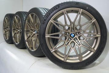 BMW X3M X4M F97 F98 892M 21 inch velgen Michelin Zomerbanden, Auto-onderdelen, Banden en Velgen, Gebruikt, Velg(en), Zomerbanden