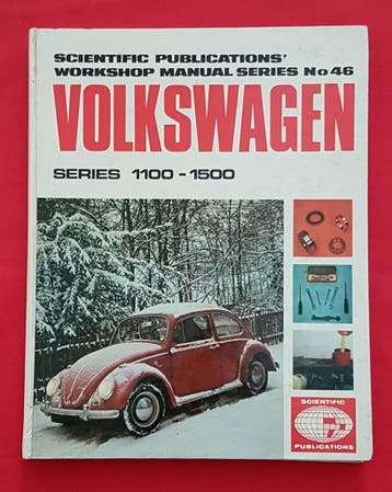 Volkswagen series 1100, 1200, 1200A, 1300, 1500 repair manua, Verzenden