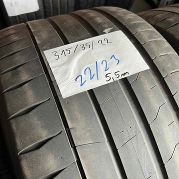 2 x Continental SportContact 7 315-35-22 Zomerbanden 5,5mm, Gebruikt, Overige maten, Ophalen of Verzenden, Band(en)