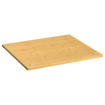 vidaXL Kookplaatafdekking 50x56x1,5 cm bamboe, Verzenden, Nieuw