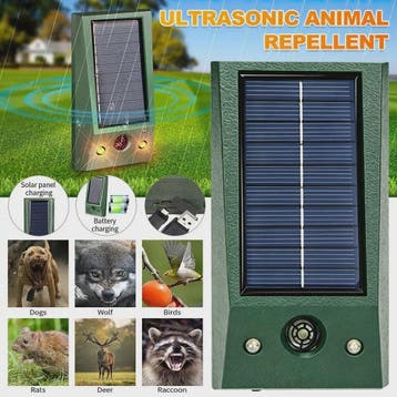 Solar Ongedierteverjager met Ultrasoon Geluid en Stroboscoop, Dieren en Toebehoren