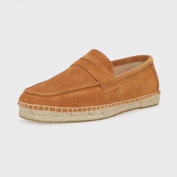 Heren Espadrilles Instappers van Suède Leer met Jute Zool -, Verzenden, Nieuw