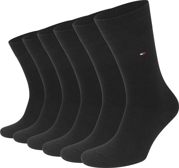 Tommy Hilfiger Classic 6-Pack Sokken Zwart maat 47-49 Heren, Kleding | Heren, Sokken en Kousen, Zwart, Nieuw, Verzenden