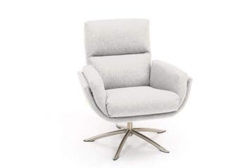 Relaxfauteuil Herxen - relaxfauteuils - Wit, Nieuw, Wit, Stof
