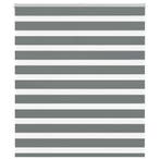 vidaXL Zebra rolgordijn 135x150 cm stofbreedte 130,9 cm, Verzenden, Nieuw, Grijs