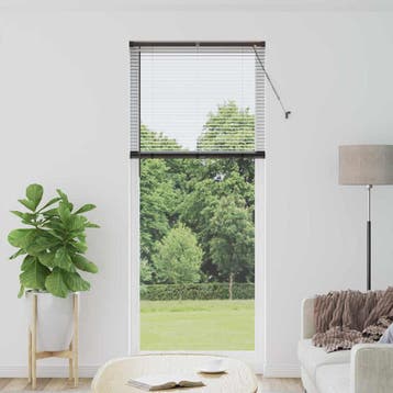 vidaXL Venetiaanse jaloezieën Zwart 220 x 85 cm Aluminium, Verzenden, Nieuw, Zwart