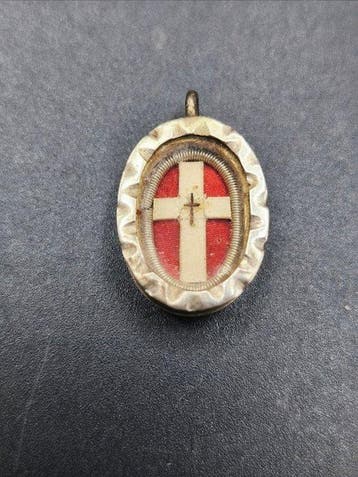 Reliekhouder - Zilver, Glas, Textiel - 1800-1850 - Het