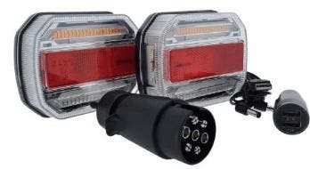 LED achterlichtset met magnetische bevestiging draadloos, Auto diversen, Aanhangwagen-onderdelen, Ophalen of Verzenden, Nieuw