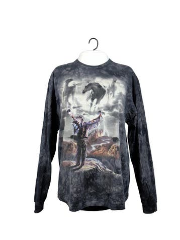 The Mountain Longsleeves Dames maat M Grijs Vintage, Ophalen of Verzenden, Nieuw