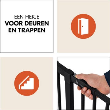 Hauck Clear Step 2 veiligheidshekje - Traphekje - Zwart -, Ophalen of Verzenden, Zo goed als nieuw