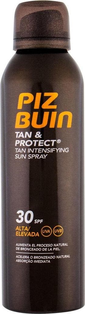 Piz Buin Tan &amp; Protect Intensifying Sun Spray SPF30, Ophalen of Verzenden, Zo goed als nieuw