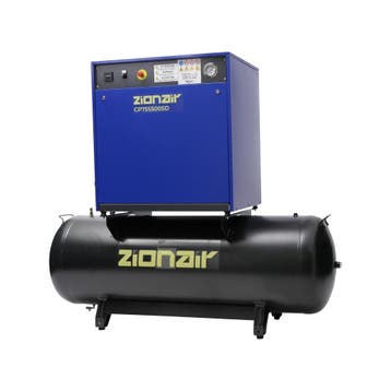 Compressor gedempt 7,5kW 400V 11 bar 500L tank ster-driehoek, Verzenden, Nieuw