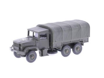 Schaal 1:50 Solido 6032 GMC T-as militaire bakwagen met r..., Hobby en Vrije tijd, Modelauto's | 1:50, Ophalen of Verzenden, Gebruikt