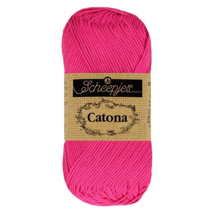 Scheepjes Catona - 10g - 604 Neon Pink, Hobby en Vrije tijd, Breien en Haken, Breien of Haken, Nieuw, Wol of Garen, Ophalen of Verzenden