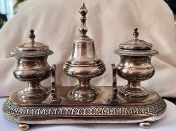 Artesanía española siglo XIX - Bureauset - Verzilverd,, Nieuw