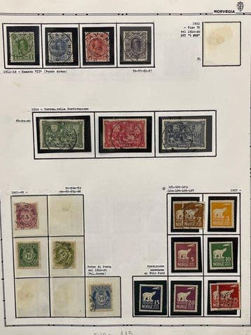Noorwegen 1911/1941 - Noorwegen: selectie van gebruikte, Gestempeld