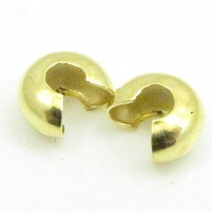 5 x DQ metaal kraalverberger 6mm goud kleur (Nikkelvrij), Ophalen of Verzenden, Nieuw, Kraal