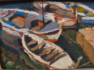 Escuela Impresionista Europea (XX) - Barcas en el Puerto
