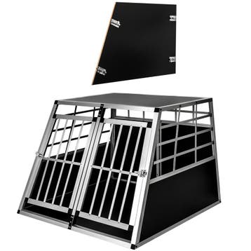 Hondentransportbench dubbel met een rechte achterwand, Dieren en Toebehoren, Verzenden, Nieuw