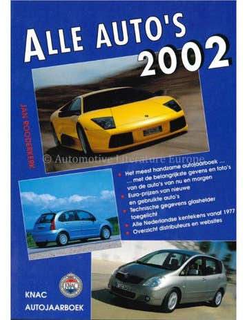 2002 KNAC AUTOJAARBOEK NEDERLANDS, Nieuw, Author
