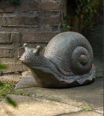 Beeld, XL Snail 45cm - 27 cm - mgo - 2026, Antiek en Kunst, Curiosa en Brocante