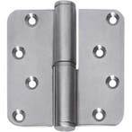 Intersteel Kogelstift paumelle DIN links afgerond 3,5x3,5, Doe-het-zelf en Verbouw, Verzenden, Nieuw